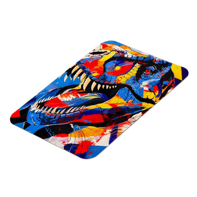 Ímã Fusão do Dinossauro T-rex Retro Selvagem (Left Side)