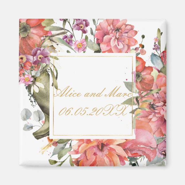 Imã Fuselagem rosa PERSONALIZAR (Frente)