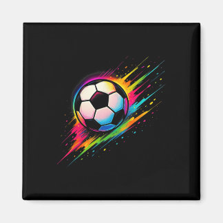 Imã Fútbol Colorido Tie Dye Fútbol Ll _1