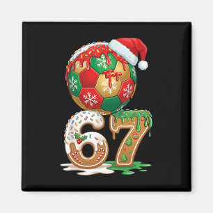 Imã Fútbol de Navidad Goteo Número 67 Fútbol Masculino