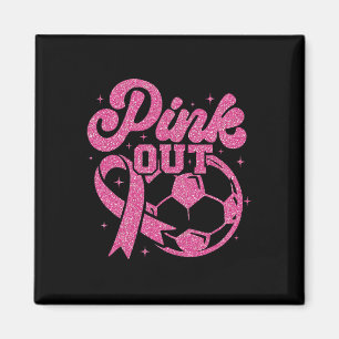 Imã Fútbol Rosa para una cura de cáncer de mama Rosa