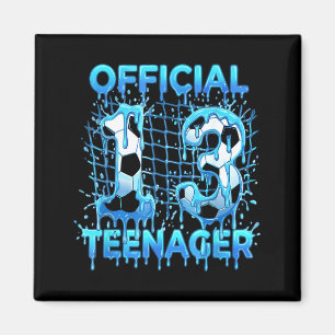 Imã Futebol 13º Aniversário Sorvete Drip Oficial Teena