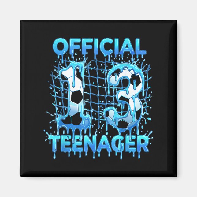 Imã Futebol 13º Aniversário Sorvete Drip Oficial Teena (Frente)