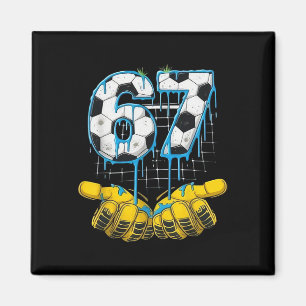 Imã Futebol 67 Seis Sete Divertido Gen-alpha Meme Gota