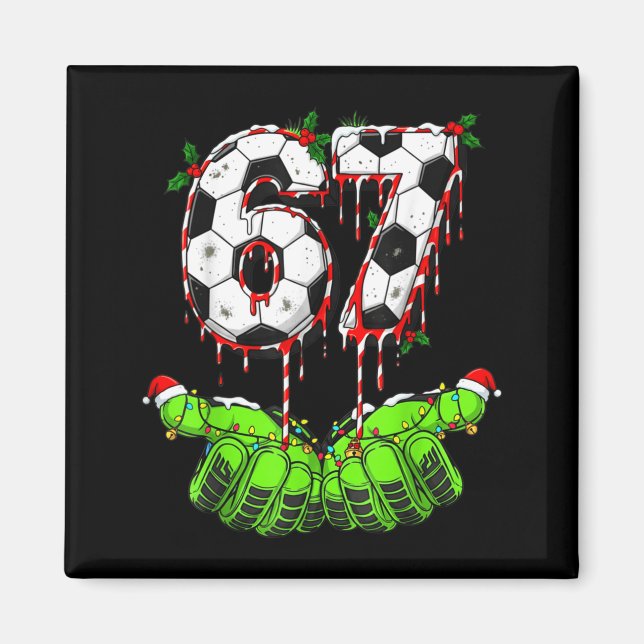Imã Futebol 67 Seis Sete Divertido Gen Alpha Meme Gote (Frente)