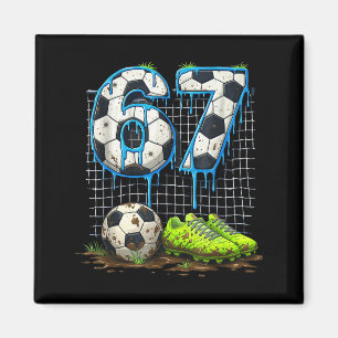 Imã Futebol 67 seis sete meme engraçado gen alpha drip