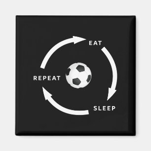 Imã Futebol Americano Comer Dormir Repetir Fã de Espor