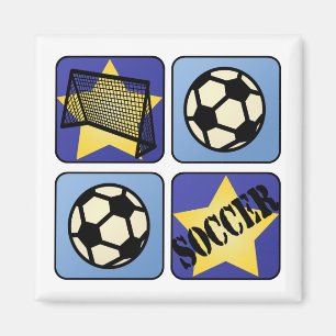 Imã Futebol azul