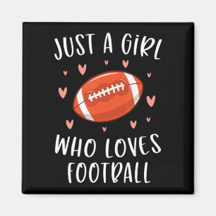Imã Futebol Bonito Para Meninas Apenas Uma Menina Que