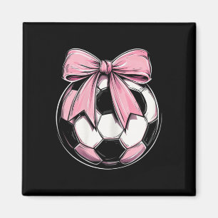 Imã Futebol Byll Rosa Coquette Laço Fino Fita Meninas