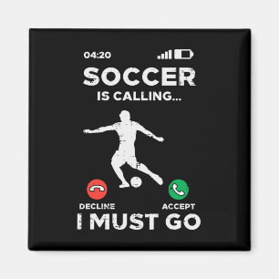 Imã Futebol Chamando Eu Devo Ir Pé Louco Treinador Hom