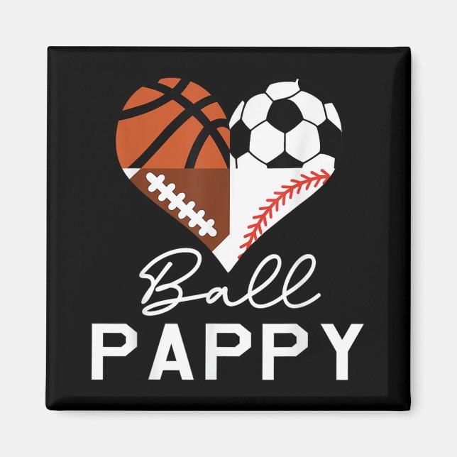 Imã Futebol de basquetebol de Ball Pappy Basball (Frente)