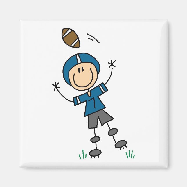 Imã Futebol de Boneco Azul (Frente)