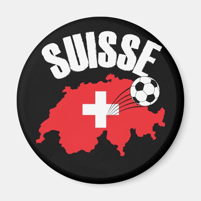 Imã Futebol de Mapa de Suiças Suisse (Frente)