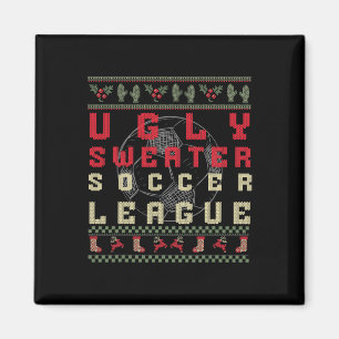 Imã Futebol de Natal Feio – Camisa Divertida de Suéter