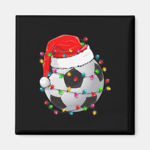 Imã Futebol de Natal Ll Chapéu do Papai Noel Esporte D