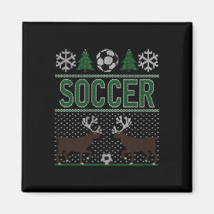 Imã Futebol de Suéter de Natal Feio