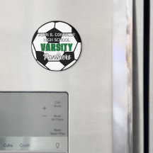 Futebol de Varsity Verde Personalizado para o Ensi