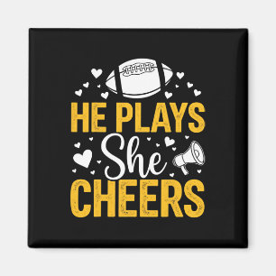 Imã Futebol E Alegria Mãe Cheerleading Mãe Futebol _6