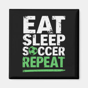 Imã Futebol Engraçado Comer Dormir Futebol Repetir 