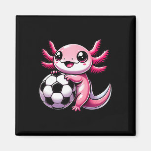 Imã Futebol Engraçado Kawaii Axolotl