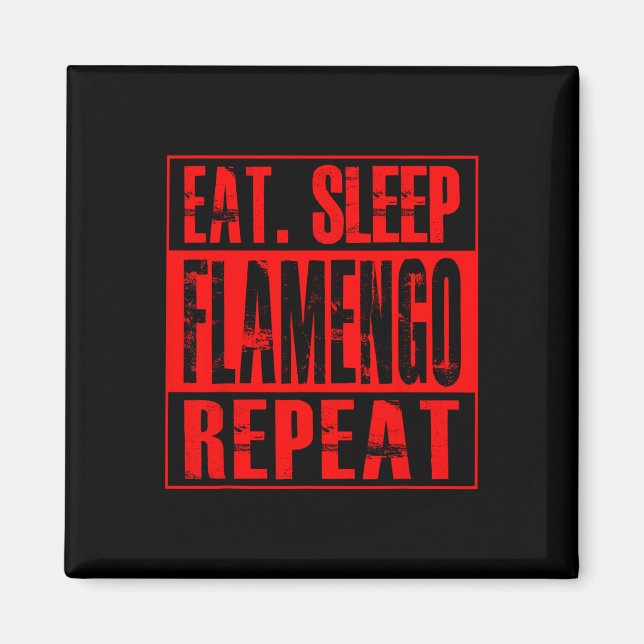 Imã Futebol Flamengo - Camisa Eat Sleep Flamengo Repea (Frente)