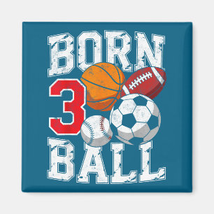Imã Futebol futebol basquetebol menino de 3 anos de id