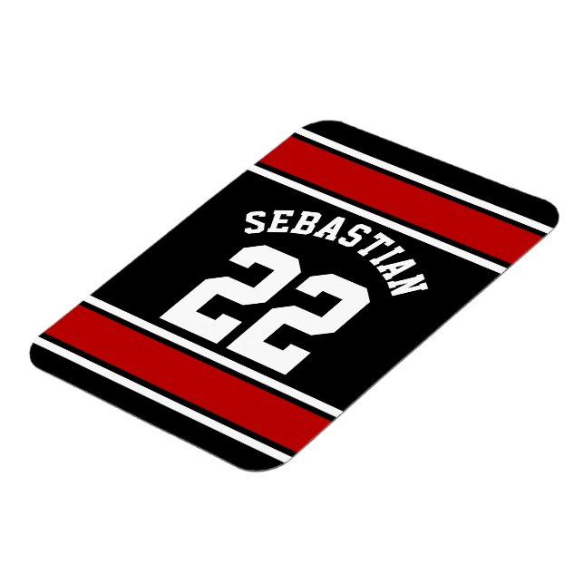 Ímã Futebol Jersey Novelty Nome Personalizado (Left Side)
