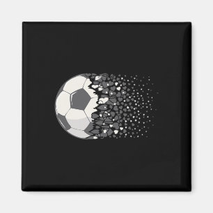 Imã Futebol Ll Gráfico Futebol Feminino Coração Futebo