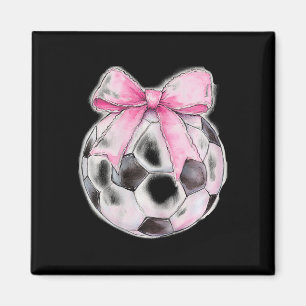 Imã Futebol Ll Rosa Coquette Laço Fita Delicada Menina