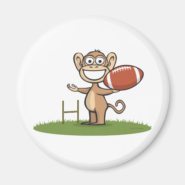 Imã Futebol macaco (Frente)