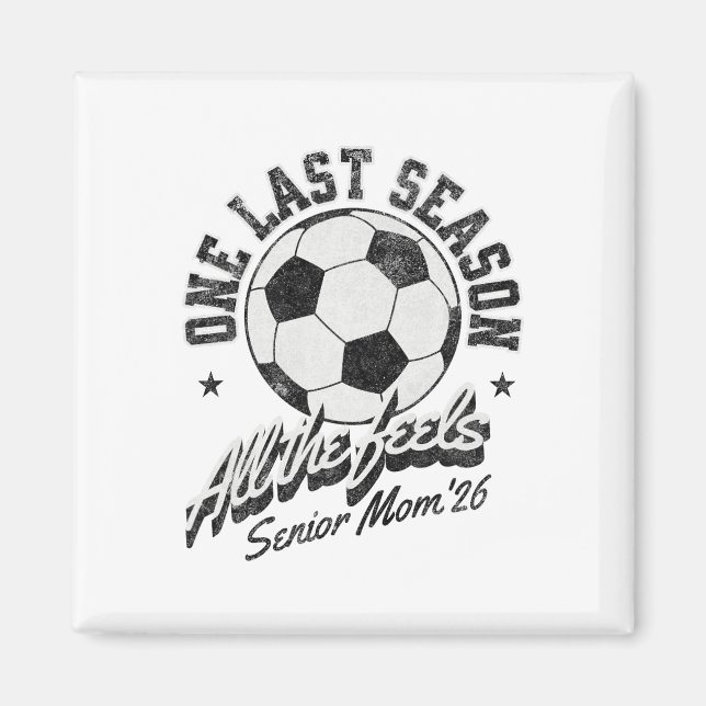 Imã Futebol Mãe Sênior 2026 Distressed  (Frente)