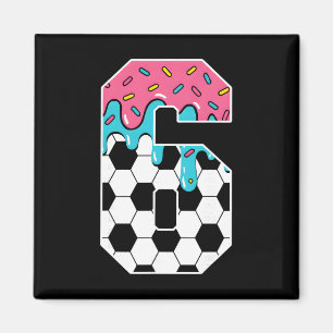 Imã Futebol Menino de 6 Anos de Sorvete Drip Juventude