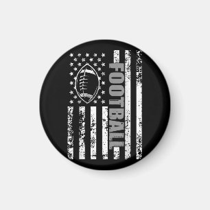 Imã Futebol Patriótico da bandeira americana