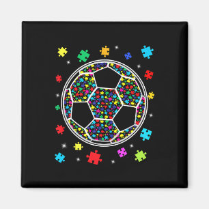 Imã Futebol Puzzle Apoia Conscientização do Autismo Ho