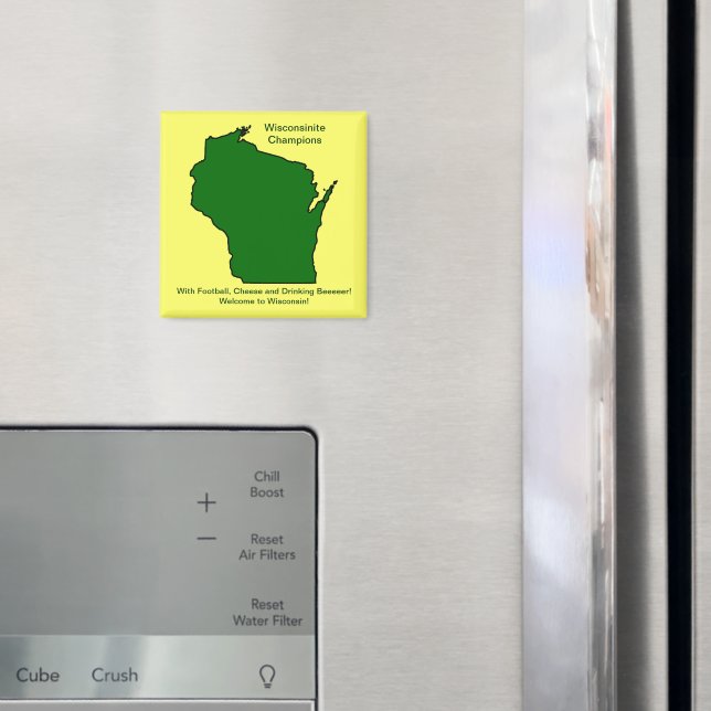 Imã Futebol, queijo e cerveja dos campeões do Wisconsi (In Situ (Fridge))