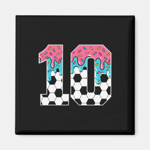 Imã Futebol Sorvete de 10 Anos de Idade Gotejamento Ju