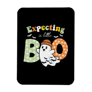 Ímã Futura Mamãe Grávida Little Boo Halloween Divertid