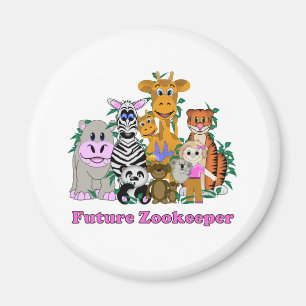 Imã Futura Menina Zookeeper