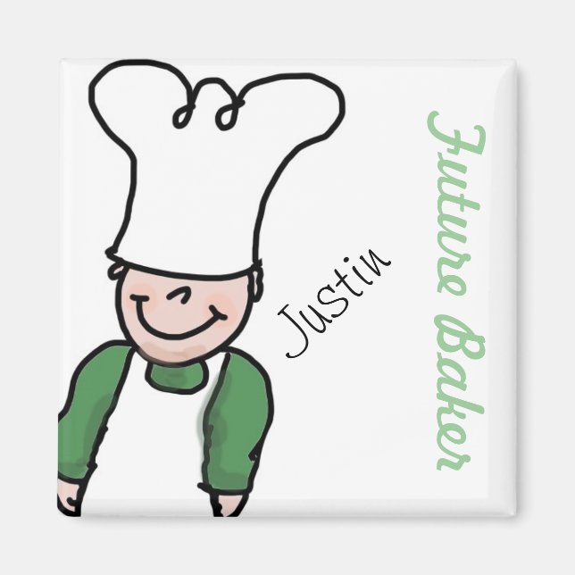Imã Futuro Baker com seu nome (Frente)