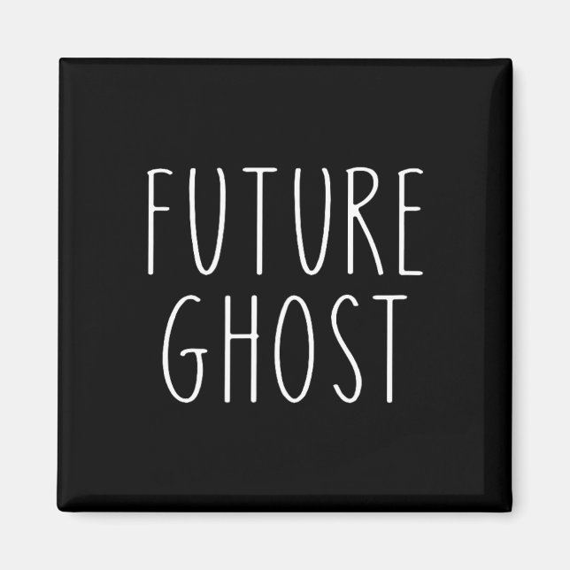 Imã Futuro Fantasma de Halloween (Frente)