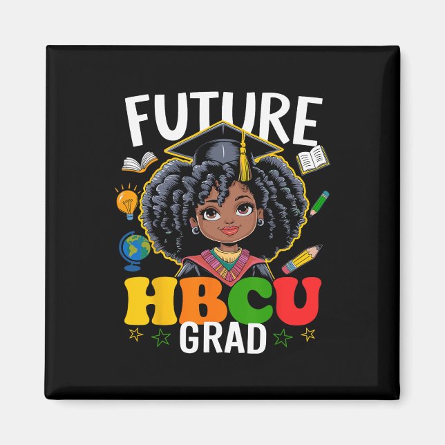 Imã Futuro Formando Hbcu Afro Crianças História Negra  (Frente)