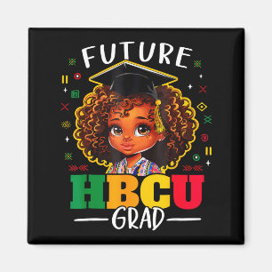 Imã Futuro Graduado Hbcu Crianças Menina Negra Afro Hi
