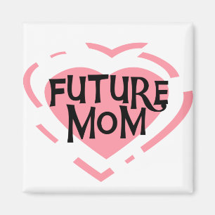 Imã Futuro Mãe, Camisetas de Coração Rosa e Presentes