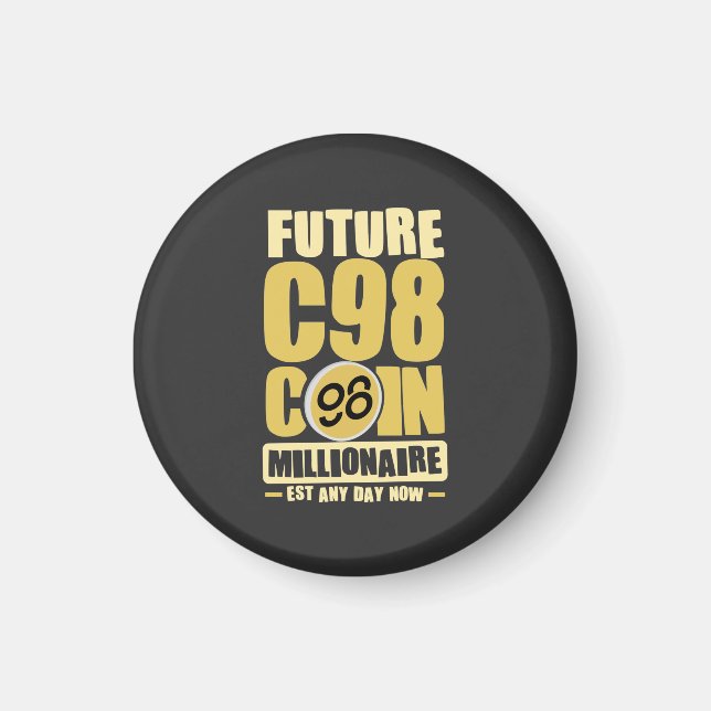 Imã Futuro Milionário de Moedas C98 (Frente)