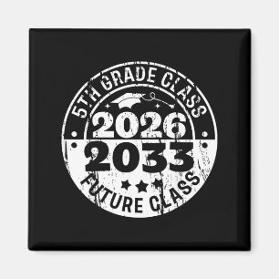 Imã Futuro Retro Cl De 2033 Graduação Do 5º Ano Menino