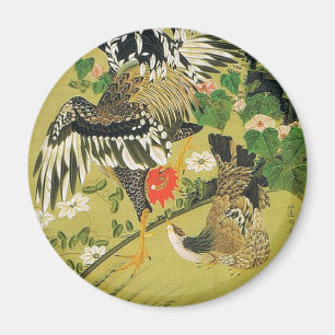 Imã Fuyo Soukeizu Painting por Ito Jakuchu