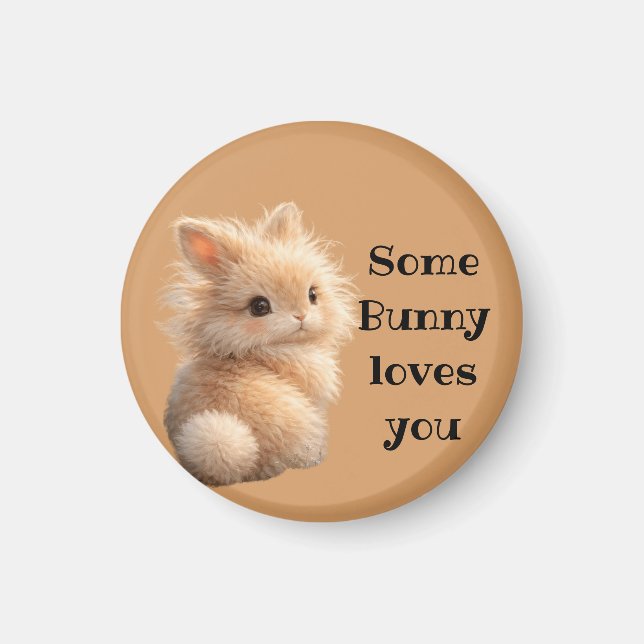 Imã Fuzzy bunny: Some Bunny Loves You (Frente)