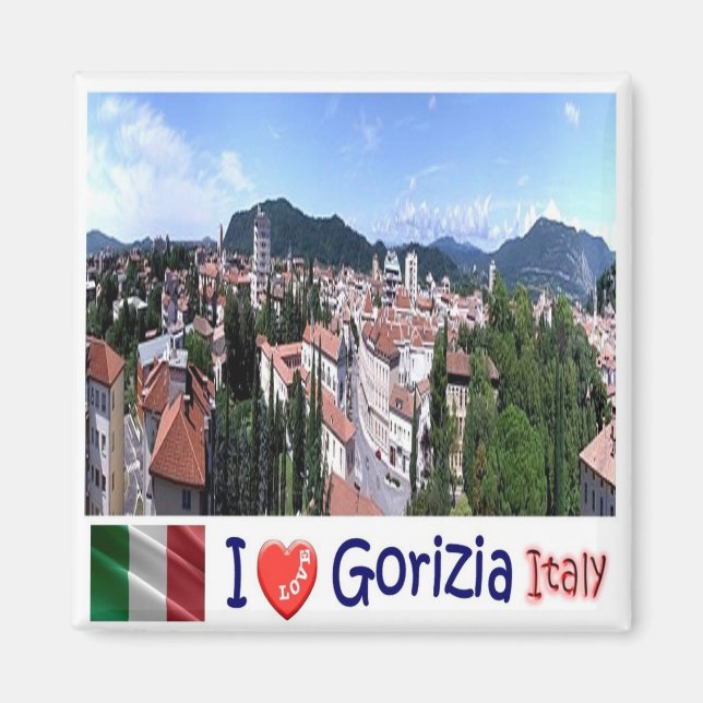 Imã FVG005 GORIZIA I Love, Itália, Fridge (Frente)