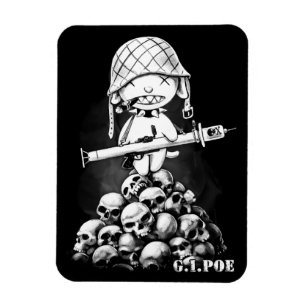 Ímã G.I. Ponto de entrada - Um herói real do zombi -